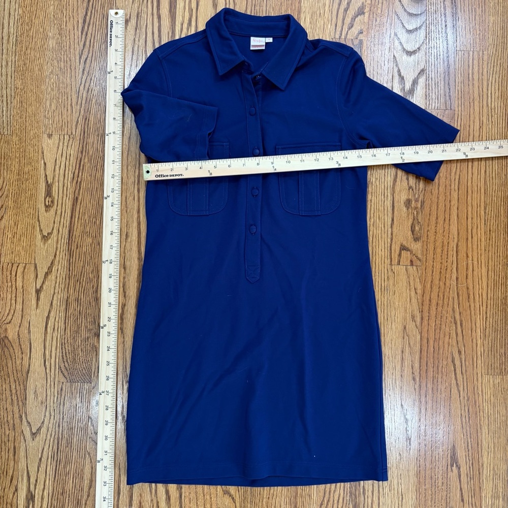 Purpley Blue Stretchy Dress - Picture 5 of 5